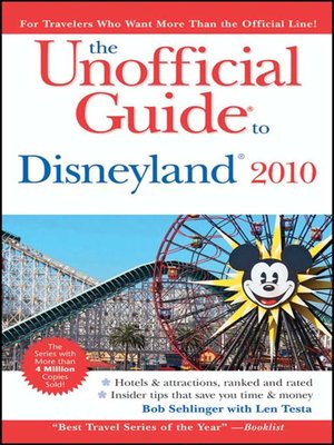 cover image of The Unofficial Guide to Disneyland 2010
